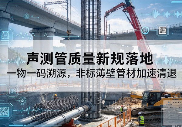 西城区声测管质量新规落地，一物一码溯源，非标薄壁管材加速清退